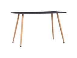 Vidaxl Mesa De Jantar 120x60x74 Cm Mdf Cor Cinzento E Carvalho