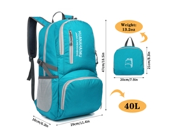 Mochila Leve Plegável Impermeável para Viagem e Trekking