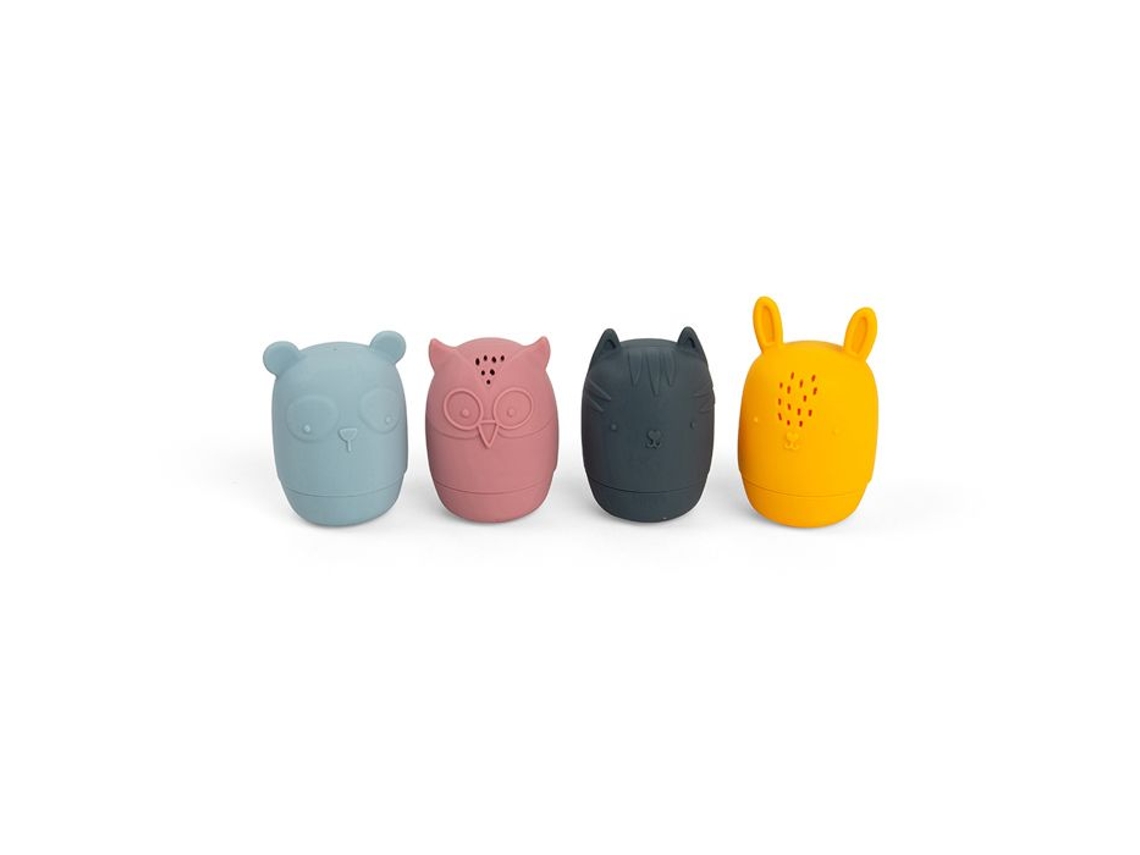 Brinquedos de banho de silicone para animais Bigjigs Toys, brinquedo de água pressurizada para bebês de 3 meses ou mais