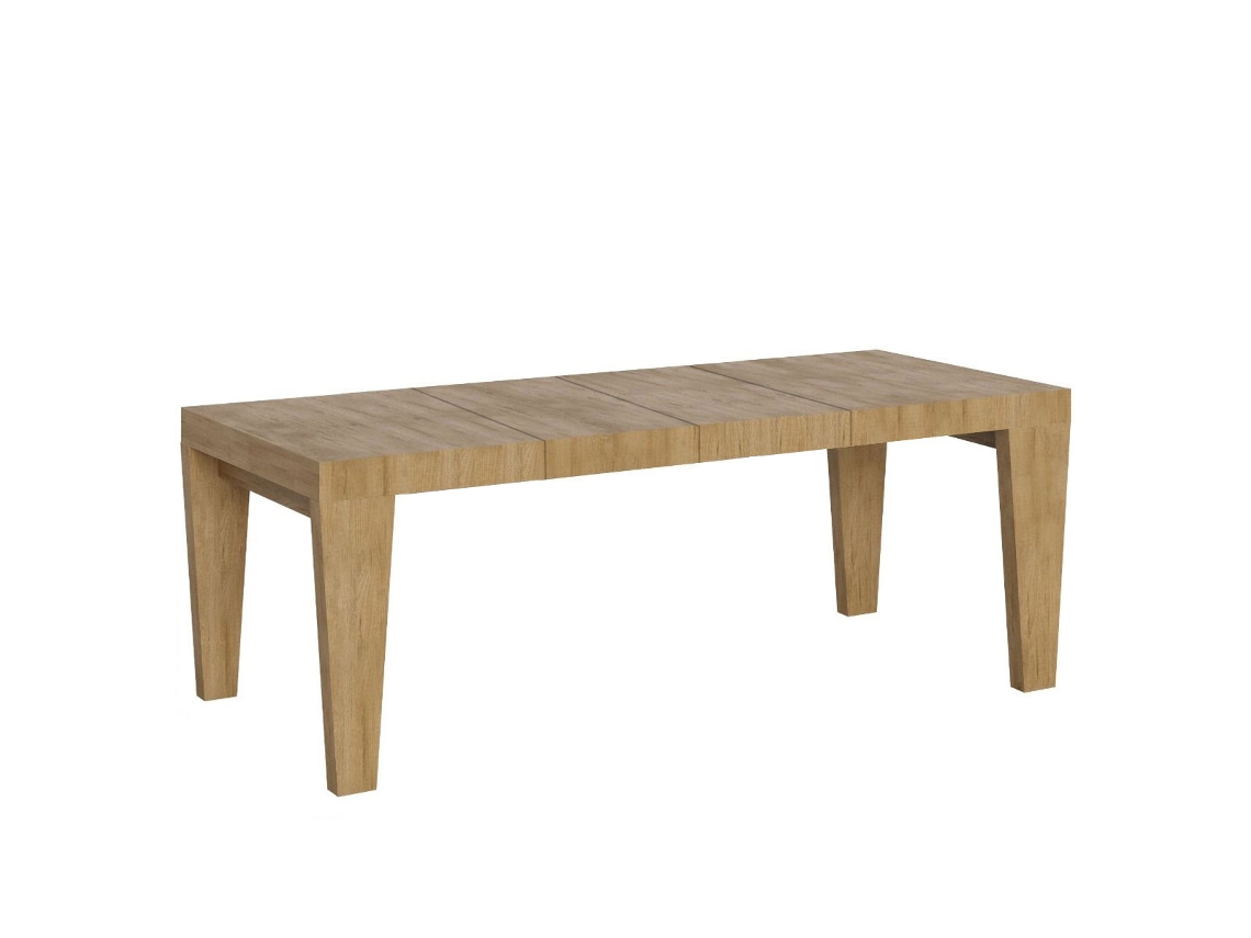 Mesa de Jantar Extensível 90X180/284 Cm Spimbo Premium Carvalho Natural ITAMOBY