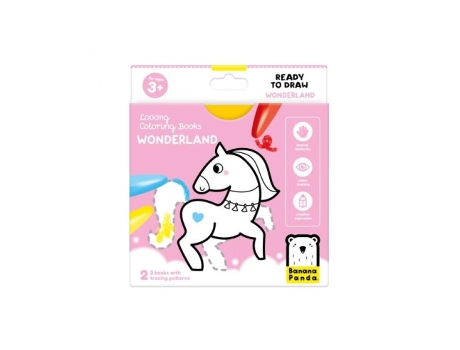 Livro Long Coloring Books Ready To Draw Wonderland 3 Años De Desconocido (espanhol)