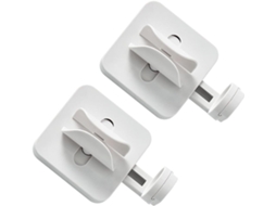 Suporte De Parede Para Banheiro Com 2 Peças, Em Abs Branco, Ideal Para Organização Do Banheiro