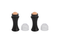 2 Unidades De Rodillo Facial Reutilizável De Pedra Vulcânica Para Absorver Gordura
