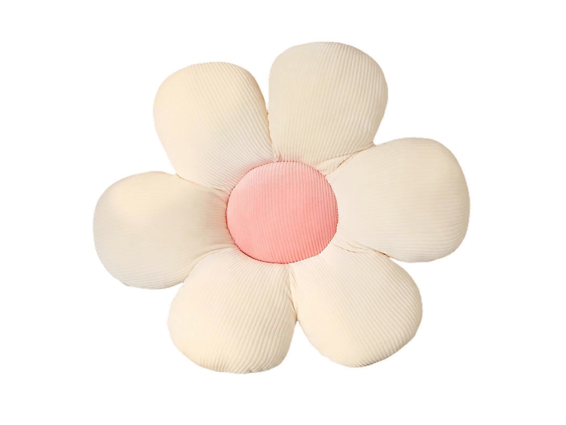 Omni cojín de Chão Floral Confortável para Meninas, Adolescentes e Crianças Pequenas, Ideal para Ler e Descansar 40cm Blanco Rosa