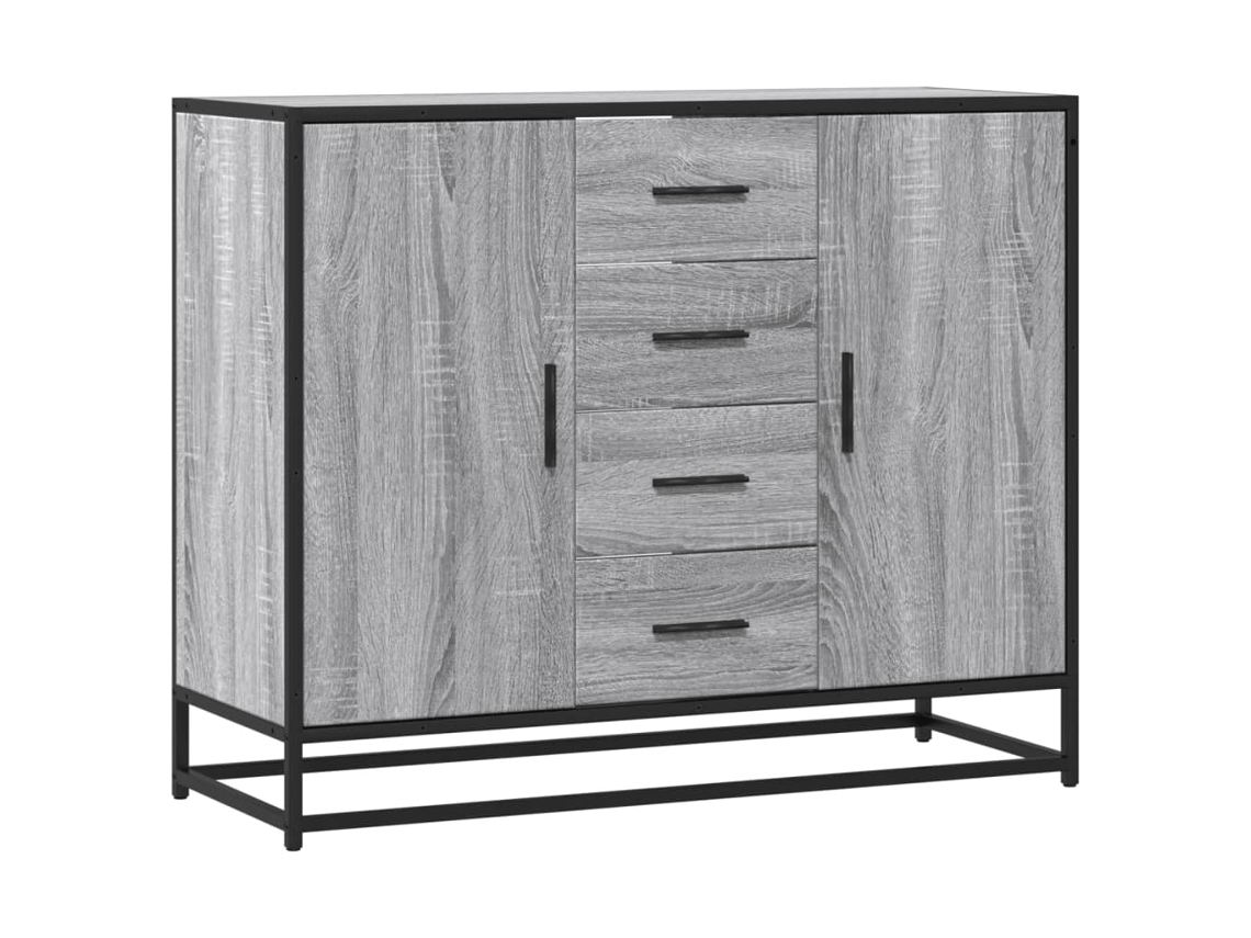 Aparador em Madeira Cinzento Sonoma MAISON EXCLUSIVE (92x35x76 cm)
