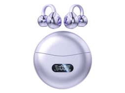 Primerox fone de Ouvido Tradutor Ai 144 Idiomas Bluetooth Earbuds para Viagem Negócio Aprendizagem Roxo