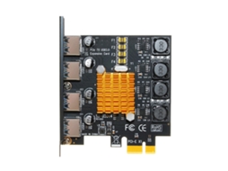Pcie Para Usb 3.0 Riser 4 Portas Usb Adaptador De Expansão Pc Extensor Dissipador De Calor