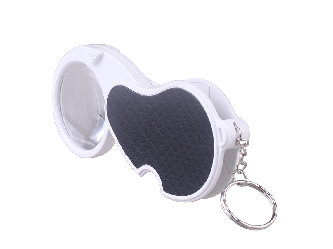 Lupa de Bolso, Lupa Dobrável para Joias com Luz Led Potente e Chaveiro, Perfeita para Ler Letras Pequenas, Joias e Manuais BRILVIBERA