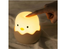 Rebe luz Noturna para Bebê de Silicone Kawaii Usb Recarregável Regulável por Toque Sem Bpa para Dormitório e Lactância