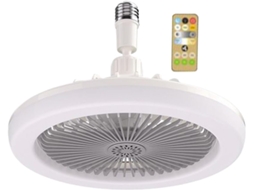 Ventilador De Teto Com Luminária E Iluminação Ajustável (3 Lâmpadas)