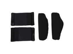 Almofadas Macias Antiderrapantes Para Muletas De Idosos, Suporte Macio Para Braços De Caminhada Slowmoose (preto)