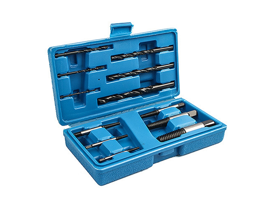 Kit De 12 Peças De Ferramentas De Extração De Parafusos Quebrados, Oxidados E Presos Para Remoção Manual