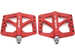 Pedal Bicicleta Com Eixo Aço Cr Mo 9/16'' 10 Pinos Antiderrapantes