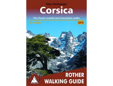 Livro corsica 85 walks walking guide de klaus wolfsperger (inglês)