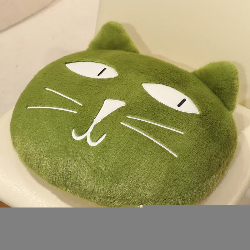 Almofada para Adultos, Almofada de Assento, Almofada de Encosto, Gato MDUG (verde 40cm)