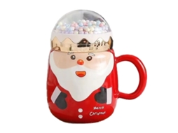 Laxiscreed Caneca De Cerâmica Big Eye Santa Claus Para Presente Divertido De Natal