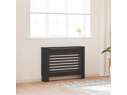Vidaxl Cobertura De Radiador 112x19x81,5 Cm Mdf Preto