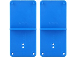 Haofy Localizador De Furos Para Dobradiças Em Plástico Azul 2 Peças Instalação Perfeita Portas E Armários Ideal Projetos