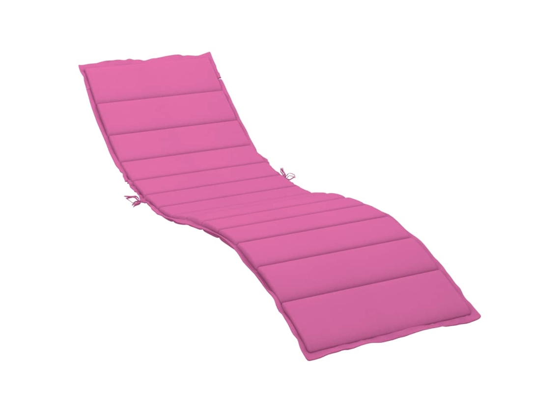 Sun Lounger Cushion, Sun Lounger Cushions Vidaxl Cor-de-rosa Poliéster (200 X 60 X 4 Cm)
