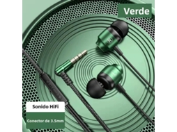 Fone de Ouvido para Jogos , Estéreo com Graves Potentes, Hiif, Magnético. MDUG (verde, 3,5 Mm)