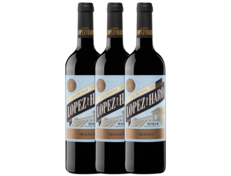 Hacienda López de Haro Rioja Crianza 1,5 L (Caixa de 3 unidades)