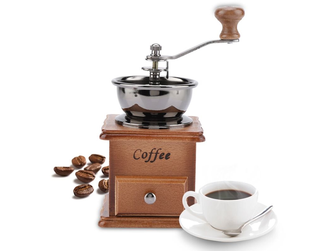 Moedor De Café Manual Madeira, Com Moagem Ajustável Para Espresso, Prensa Francesa E Café Coado, Ideal Para Casa, Escritório E Viagens