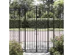 Vidaxl Portão De Jardim 121x8x180 Cm Ferro Forjado Preto