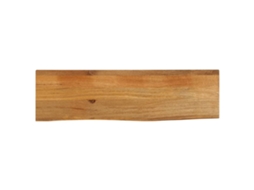 Vidaxl Tampo De Mesa C/ Borda Viva 110x20x3,8 Cm Mangueira Maciça