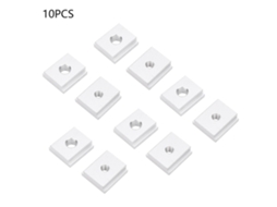 10 Peças De Bloco Deslizante Em Forma De T De Liga De Alumínio 25*23*8mm Rosca M6/m8 Para Ranura Deslizante 30/45 (m6)