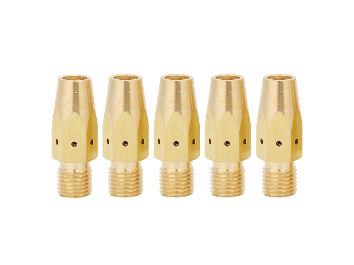 Adaptador de ponta de contato difusora de gás para pistola MIG Miller M-25/M-40 e Hobart (5 peças)