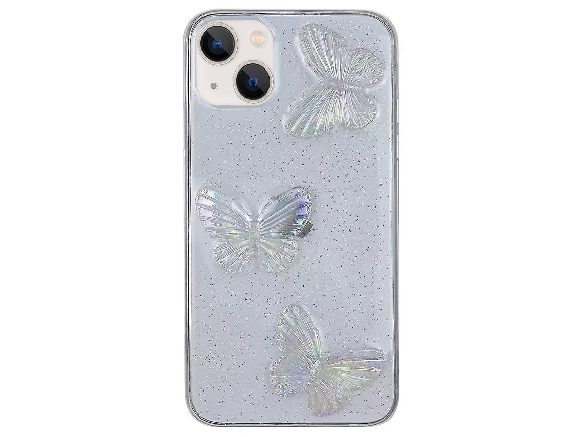 Capa De Celular Butterfly Tpu Para Iphone 15