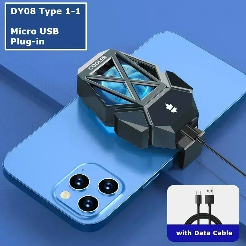 (preto, Sem Bateria) Radiador De Resfriamento Para Celular Com Clipe Traseiro Refrigerado A Ar