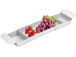 Bandeja Para Banheira, Bandeja Extensível Para Banheira, Saboneteira, Suporte Com Escoamento Rápido, Gokoco