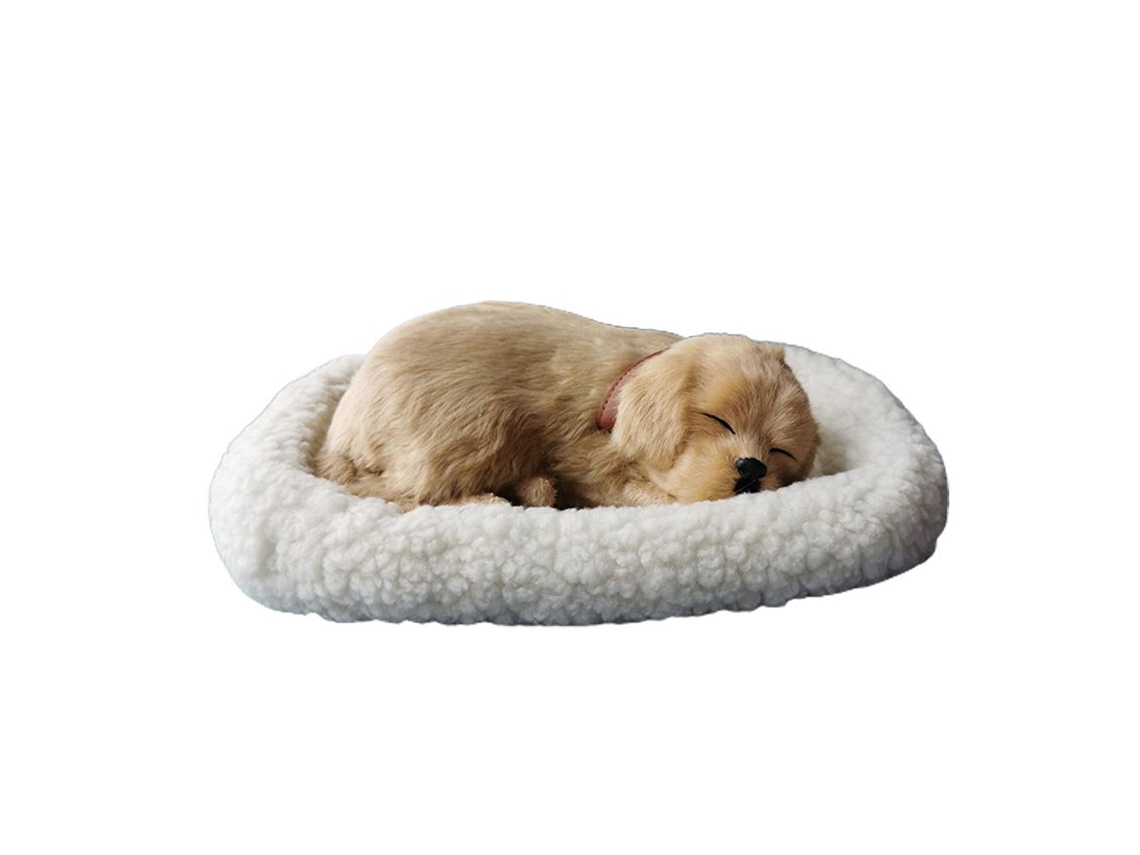 Brinquedo Cachorro Adormecido Realista com Respiração Pelúcia Boneca com Almofada para Crianças Decoração