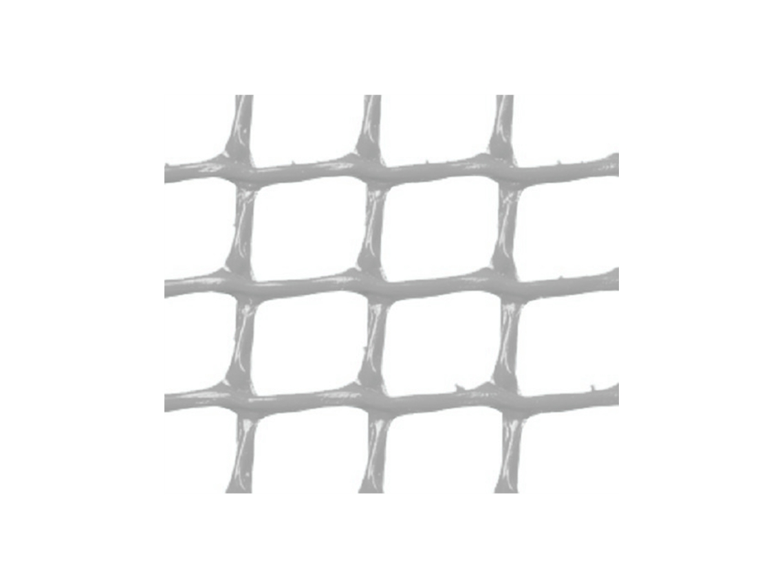 MALHA PLÁSTICA QUADRADA 1x1 cm CINZENTO 1x5m