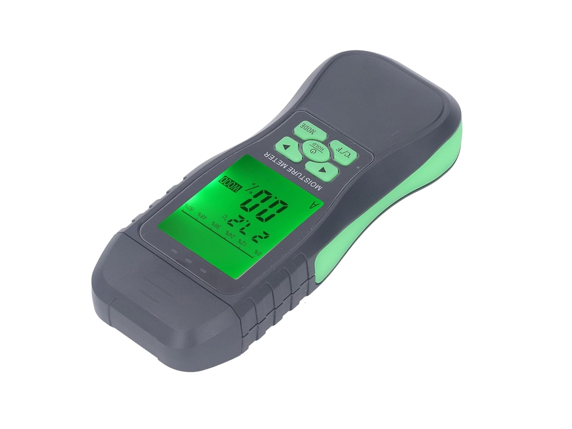 Medidor De Umidade Com Visor Digital Lcd Sensor Preciso Para Madeira E Materiais Construção