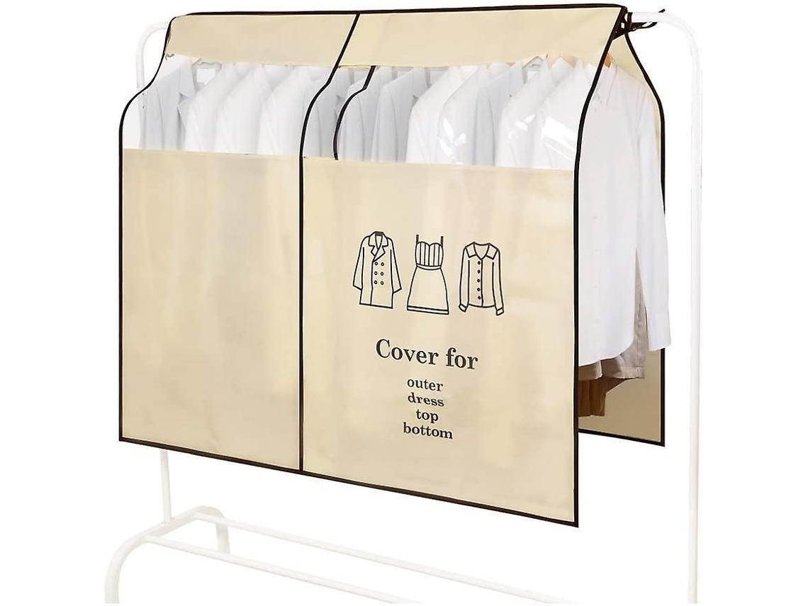 Lurelia Capa Para Roupa, Antipoeira, Impermeável, Com Fecho, Para Ternos E Camisas, 90x110 Cm, Transparente
