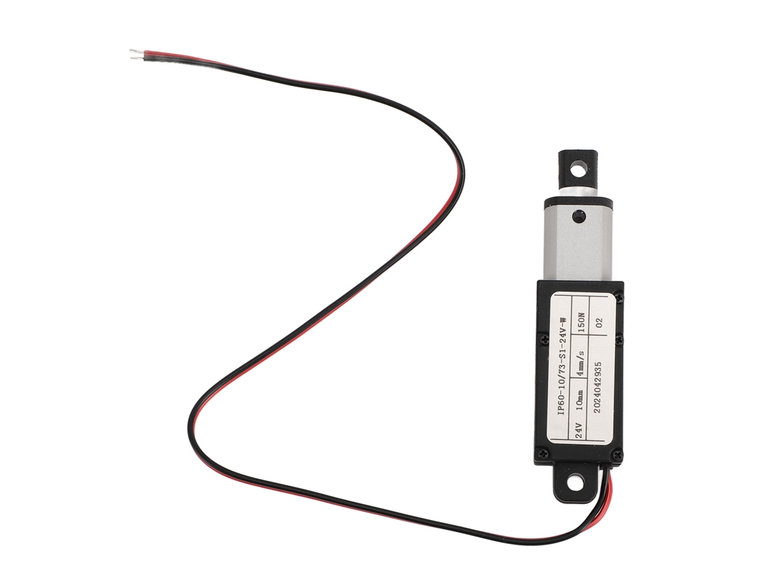 Actuador Linear Elétrico Mini, Curta 10mm, Força De 150n, Velocidade De 4mm/s, Dc24v