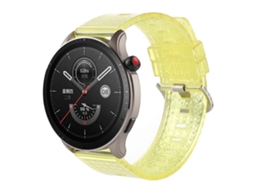 Pulseira De Tpu Transparente Brilhante Com Diamantes Para For Honor Magic Watch2, 46 Mm X 22 Mm.