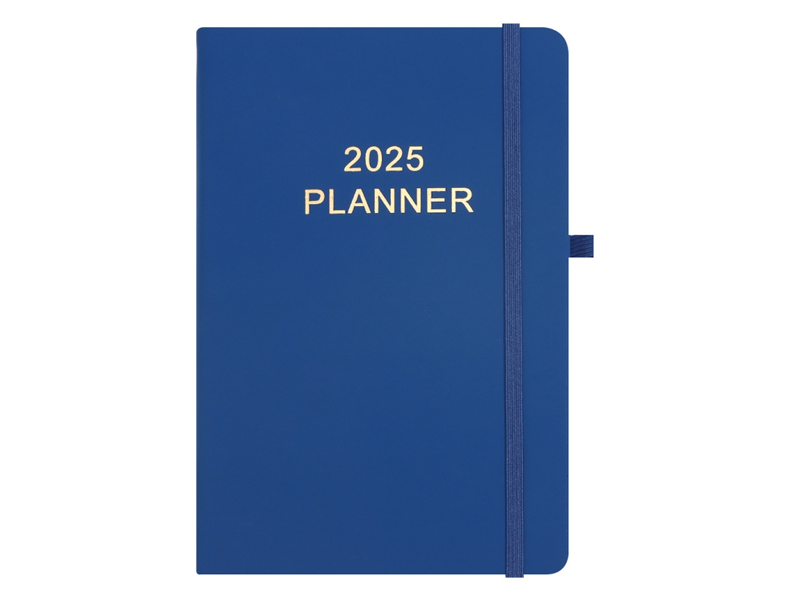 Agenda 2025 Capa Dura Vermelha, 12 Meses, Páginas De Notas