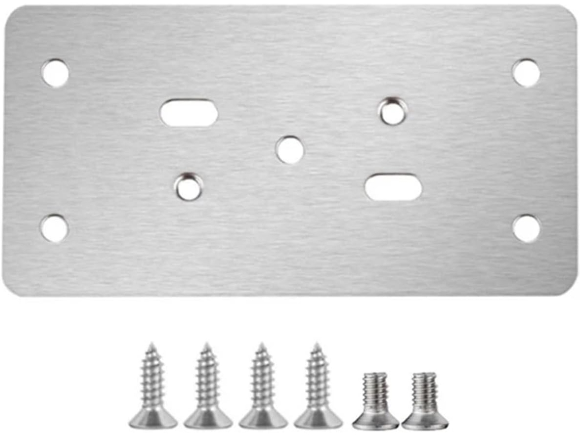 Placa De Reparo Dobradiças, Placa De Reparo Dobradiça Aço Inoxidável Para Porta Armário, Móvel, Janela E Gaveta 3