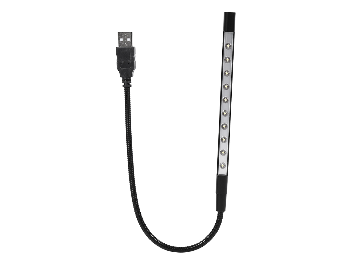 Rebe-luz Led Flexível Usb Mini Para Leitura E Teclado De Notebook Pc Computador Preto 5v