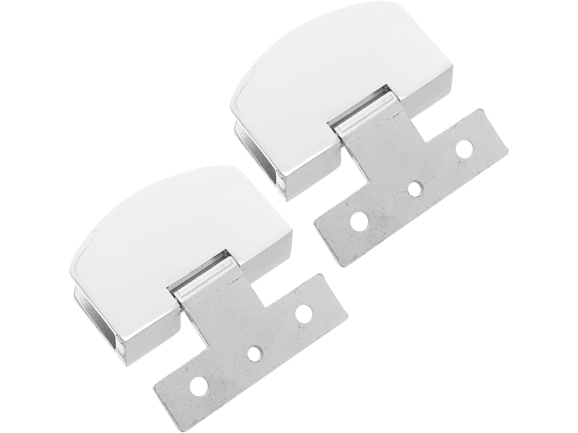 Dobradiça Para Porta De Vidro Armário (2 Peças): Sem Moldura,