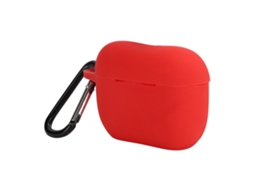 Capa De Silicone Protetora Para Case De Carregamento Do Fone De Ouvido Bluetooth Ios Earbuds Pro/iii Vermelha