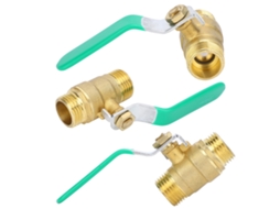 Válvula De Esferas Brass Laxiscreed Com Roscas Externas Duplas Para Corte De Água