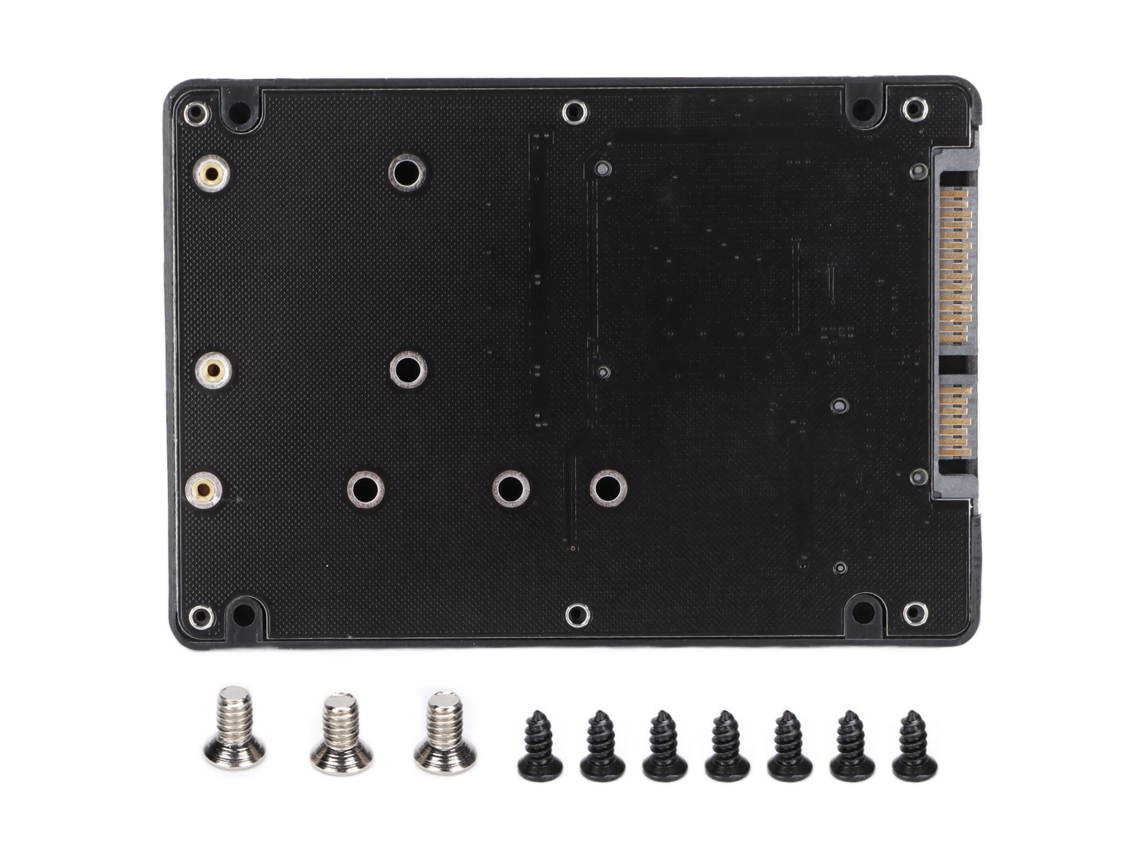 Capa De Ssd Adaptador Conversor Case 2 Em 1 M.2 Bkey Ngff Msata Para Sata3.1