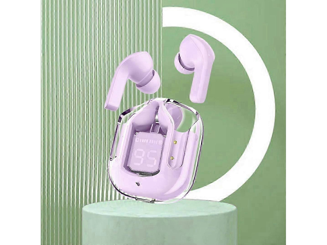 Fones De Ouvido Sem Fio Bluetooth Com Cancelamento De Ruído, Estojo De Carregamento E Visor Led Digital. Ly Ebike