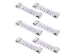 Lurelia Termómetro Para Frigorífico, 6 Unidades, Para Frigorífico E Congelador, Alta Precisão, Visor Fácil Leitura, Impermeável, Uso Comercial