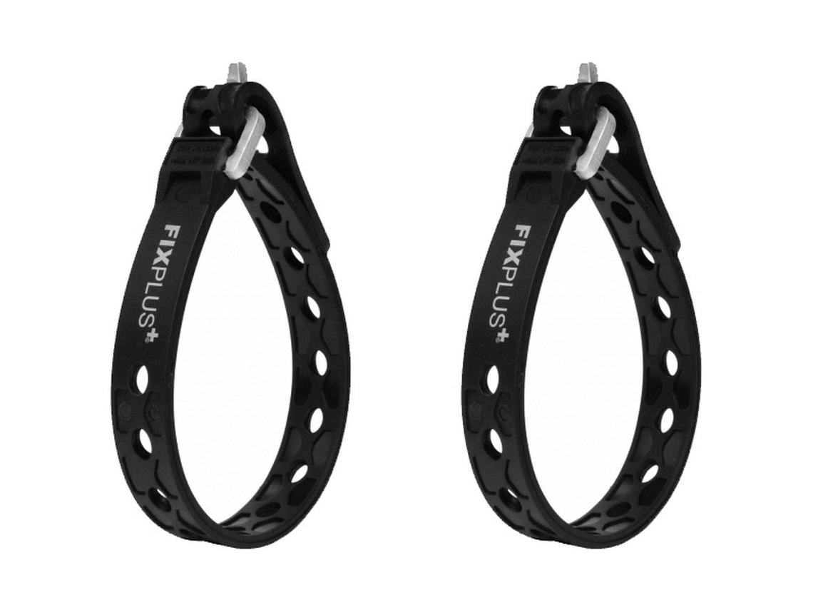 Brida FIXPLUS Silicone (2 Unidades - 15 cm - Preto)
