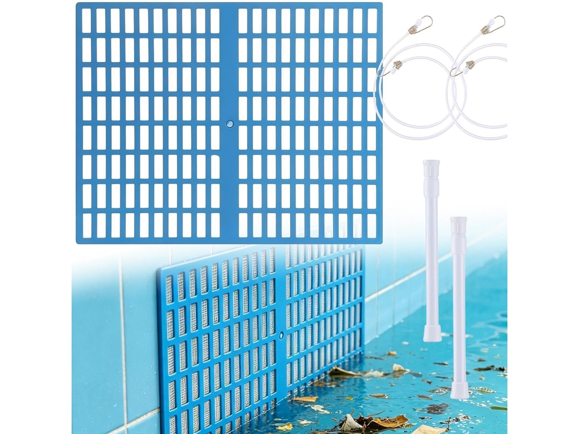 Filtro Malha Skimmer GOKOCO, inox, removível, proteção, externo, piscinas